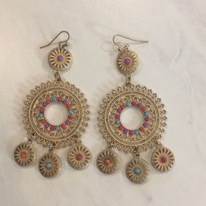 Tiered Moroccan earrings.